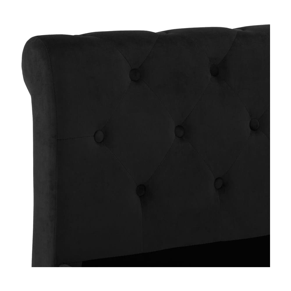 Giroletto Nero In Velluto 90x200 Cm - Foto 8