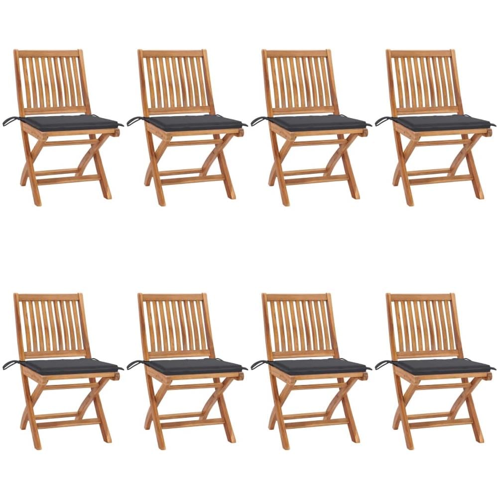 Set 4 Sedie Da Giardino Pieghevoli In Legno Di Teak Massello - Comfort E Design - Foto 11