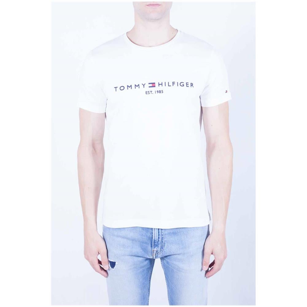 T-shirt Uomo Bianca Girocollo Con Logo - Foto 1