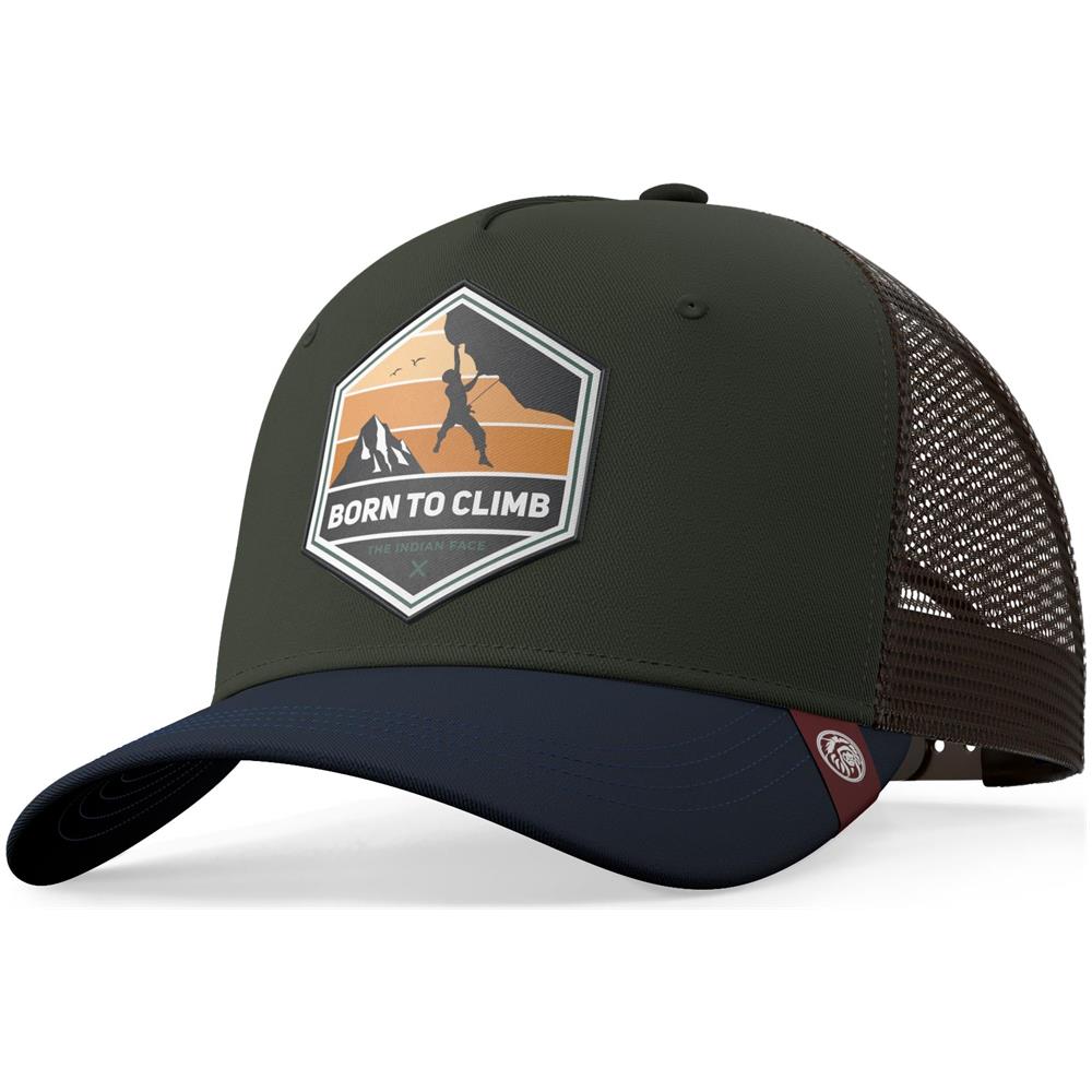 Cappellino Trucker Born To Climb Bianco Per Uomini E Donne - Foto 1