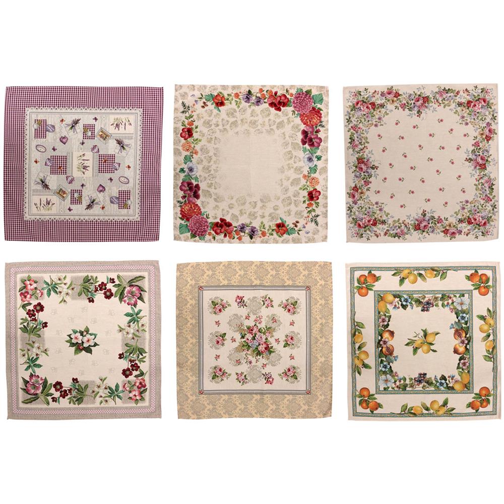 Tovaglia Centrino Runner Tavolo Fantasie Floreali In Gobelin Made Italy Centrino Lavanda - Foto 3