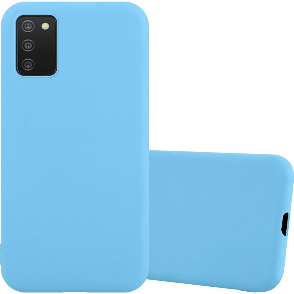 Custodia Compatibile Con Samsung Galaxy A03s In Candy Blu - Coperchio Protettivo In Silicone Tpu Flessibile - Foto 1