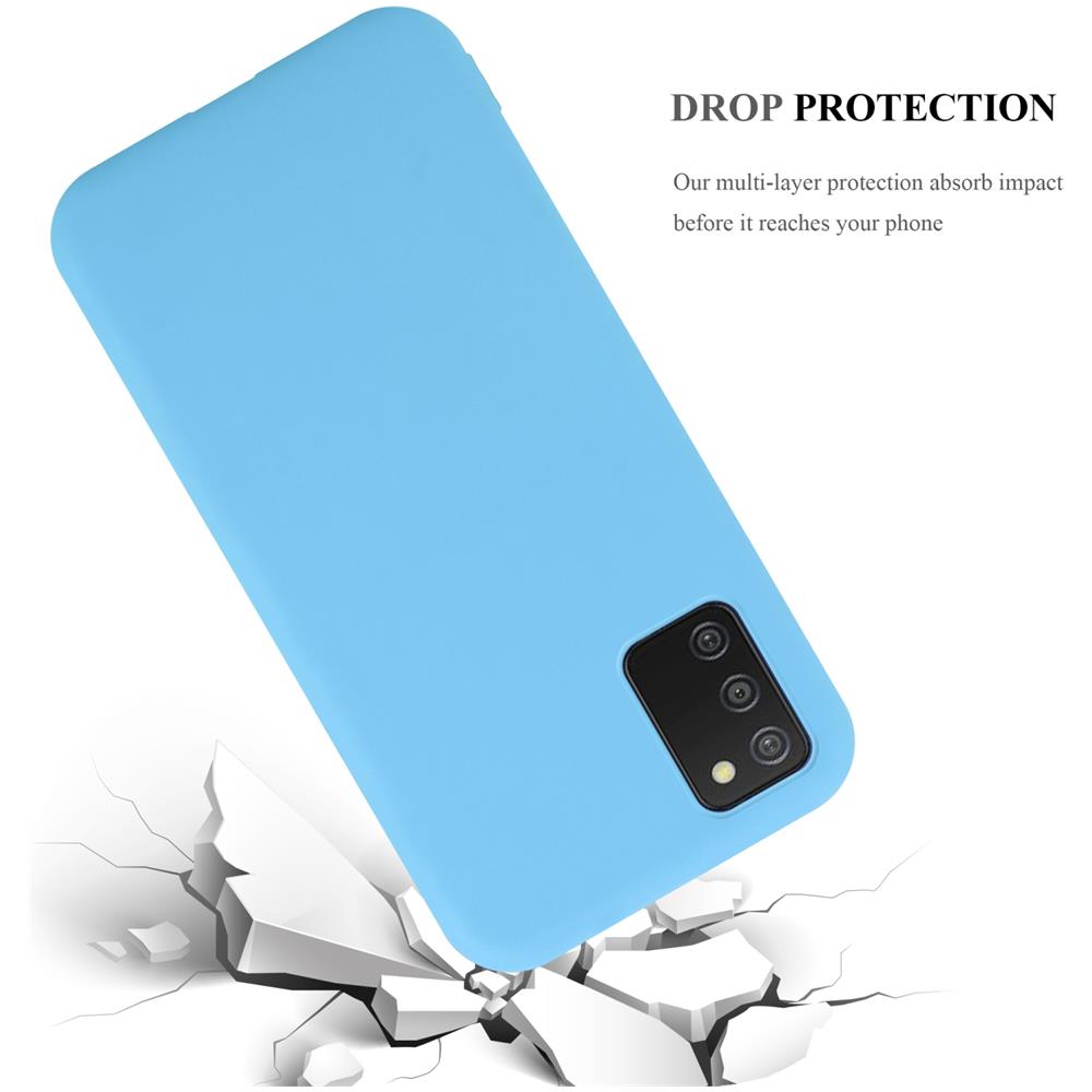 Custodia Compatibile Con Samsung Galaxy A03s In Candy Blu - Coperchio Protettivo In Silicone Tpu Flessibile - Foto 7