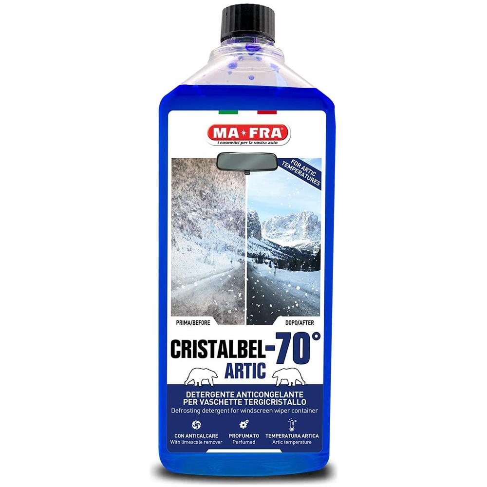 Ma-fra, Cristalbel Artic -70c Liquido, Detergente Anticongelante Per Vaschette Tergicristallo, Azione Sgrassante Anticalcare, Resiste Alle Basse Temperature Senza Congelare - Foto 2