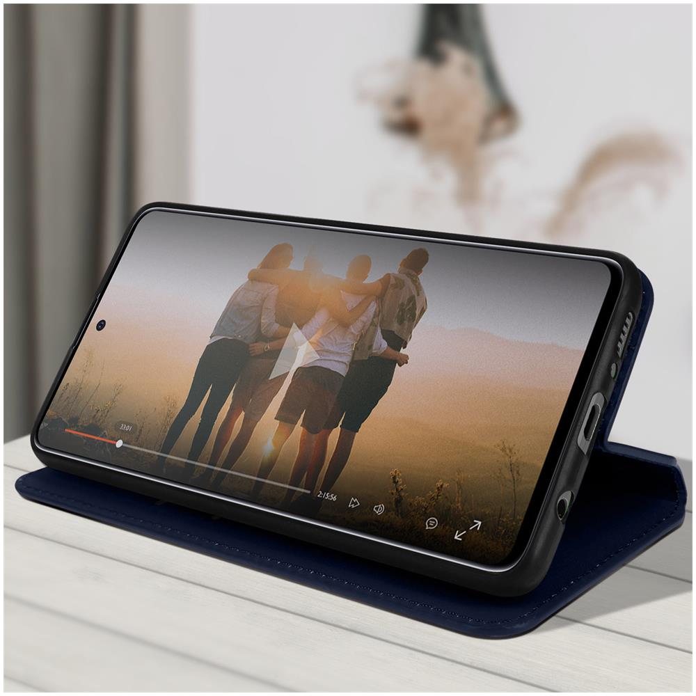 Custodia Samsung Galaxy A51 Portafoglio Funzione Supporto Video Blu - Foto 2