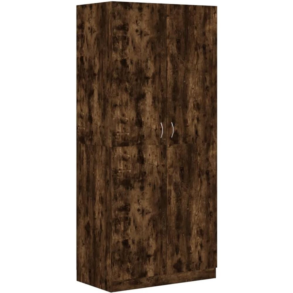 Armadio Rovere Fumo 90x52x200 Cm In Legno Multistrato - Foto 2