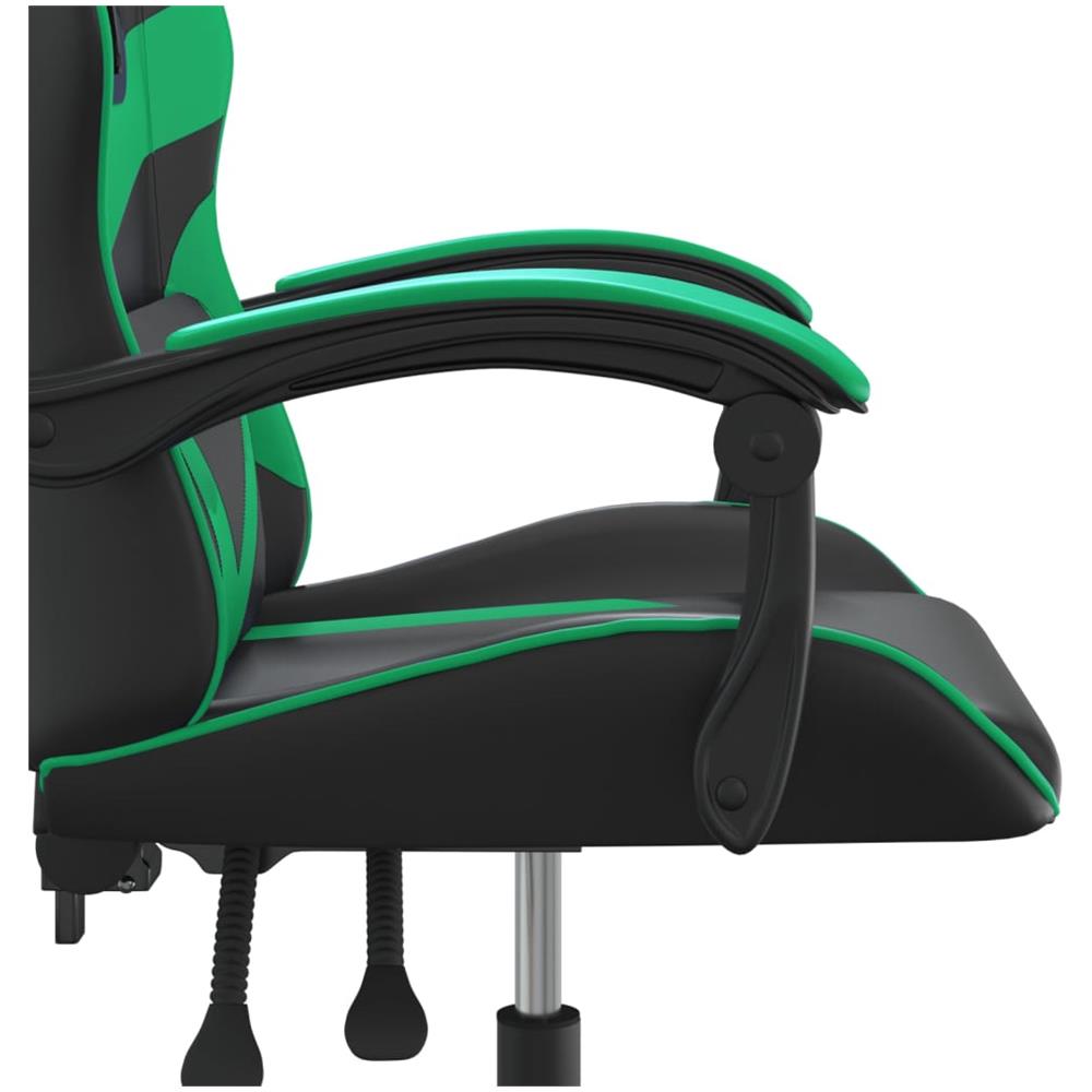 Sedia Da Gaming Nera E Verde In Similpelle - Foto 10