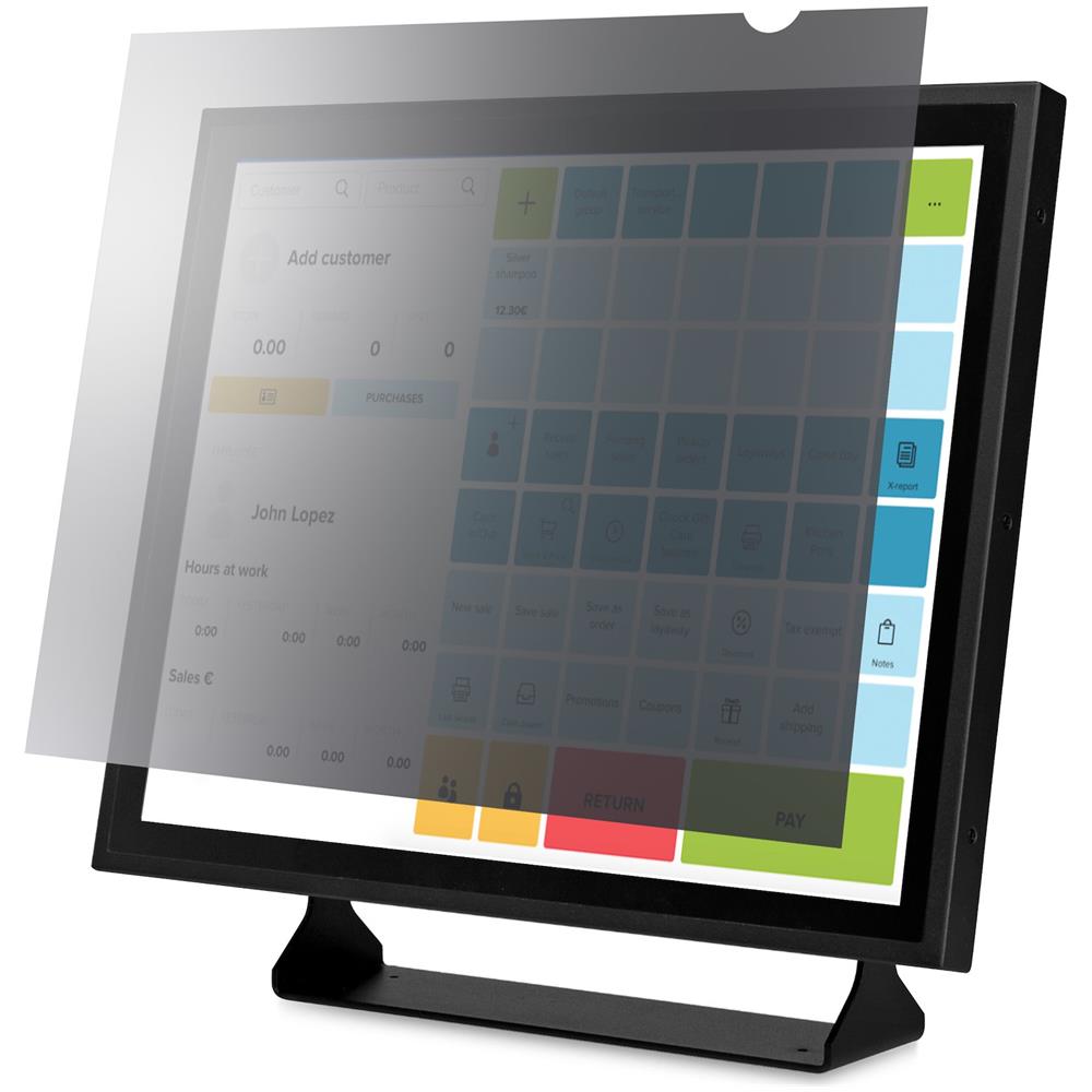 Filtro privacy per monitor per computer da 17" 5:4, Pellicola protettiva antiriflesso con riduzione della luce blu del 51%, Protezione dello schermo con angolo di visione di + /- 30 gradi - Foto 1