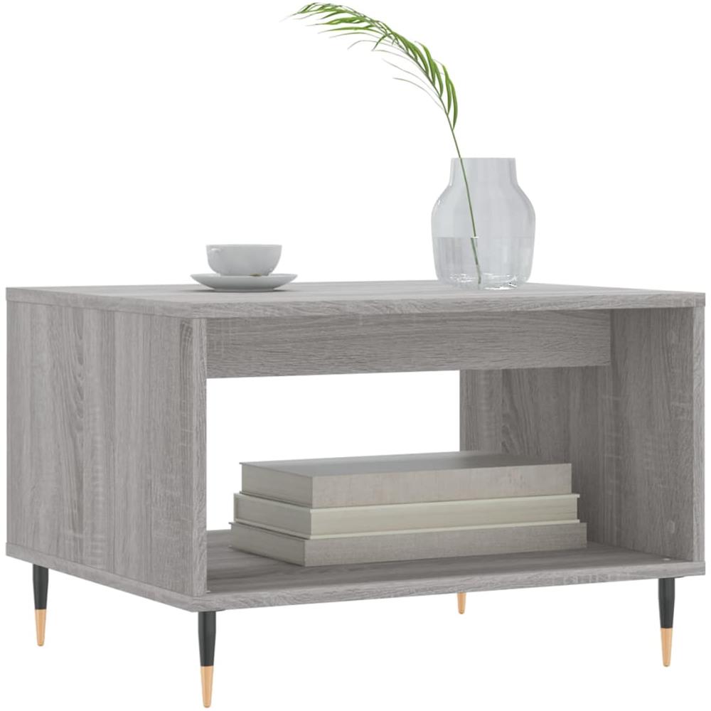 Tavolino Da Salotto Grigio Sonoma 60x50x40 Cm Legno Multistrato - Foto 3