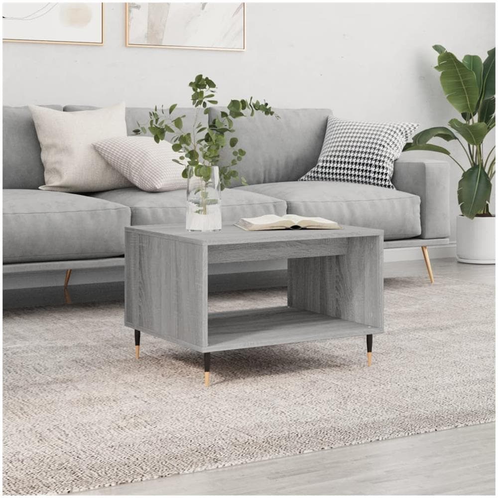 Tavolino Da Salotto Grigio Sonoma 60x50x40 Cm Legno Multistrato - Foto 1