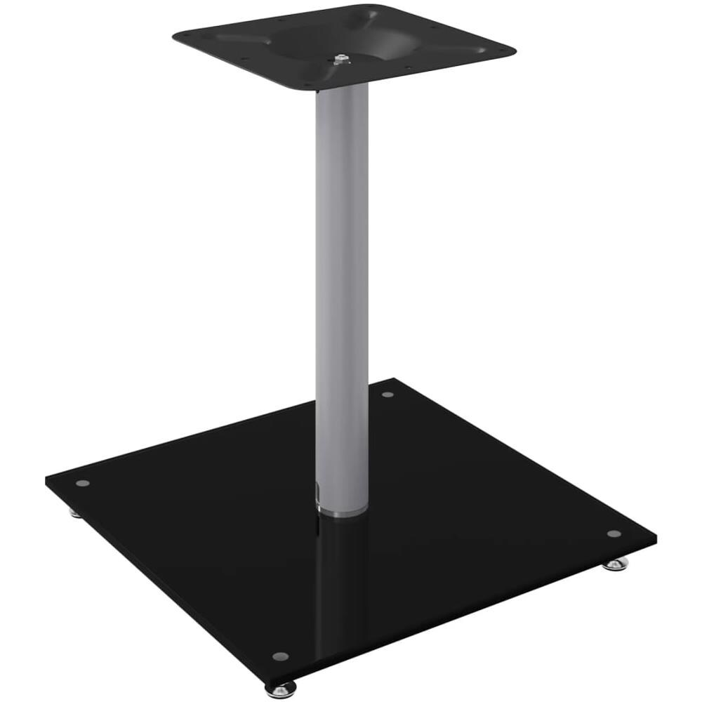Pedane Casse 2pz Nero Argento Vetro Temperato Design 1 Pilastro - Foto 3