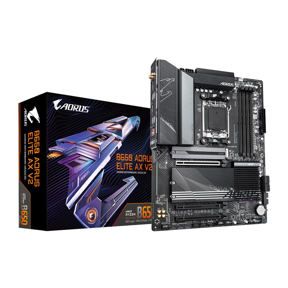 Scheda Madre B650 AORUS ELITE AX V2 Socket AM5 Chipset AMD B650 ATX - Foto 1