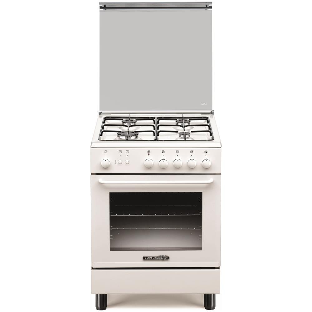 Forno singolo a gas 60 bianco 4 fuochi a gas Colore Bianco - Foto 1