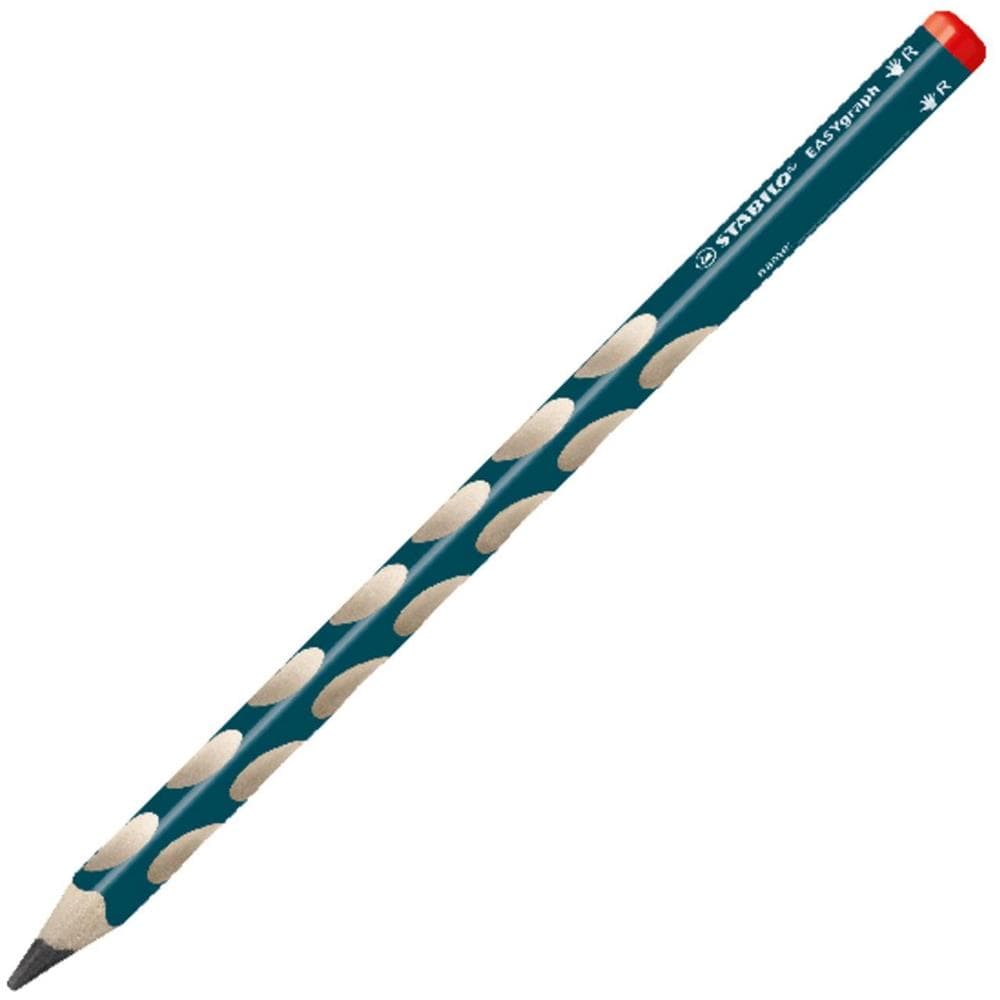 EASYgraph - Matita Ergonomica triangolare - per Destrimani - Petrolio - Confezione da 12 - Gradazione 2B - Foto 2