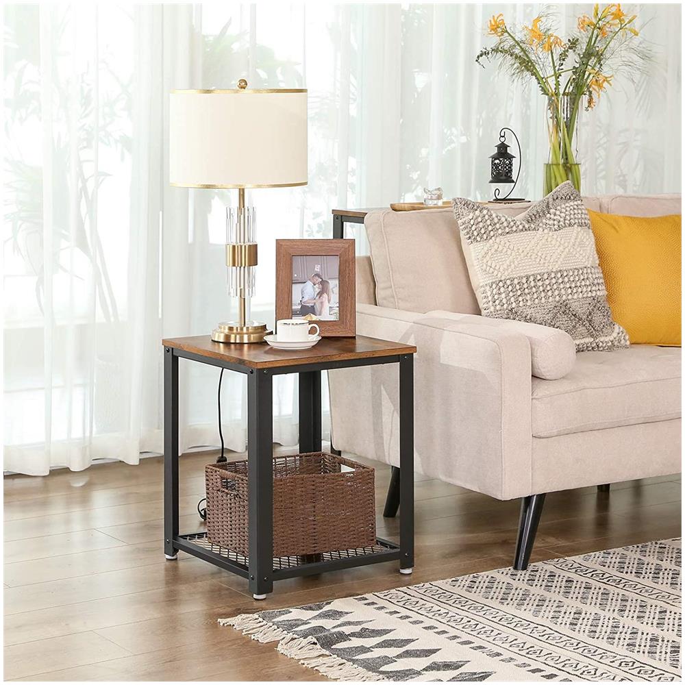 Coppia di tavolini da caffè in stile rustico - Foto 2