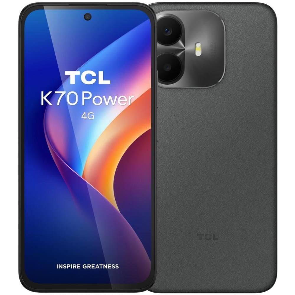 K70 Power 4G 128GB 6GB Ram Display 6.8" Main Camera 50MP Selfie 8MP Dual nanoSim Ibrida USB tipo-C Android 16 Helio G100 Turbo 6500mAh Space Grey - Foto 1