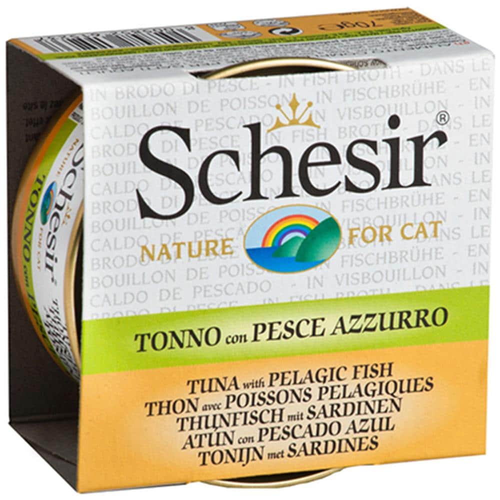 Cibo per gatti Cat in Brodo con Tonno e Pesce Azzurro 70 gr - Foto 3