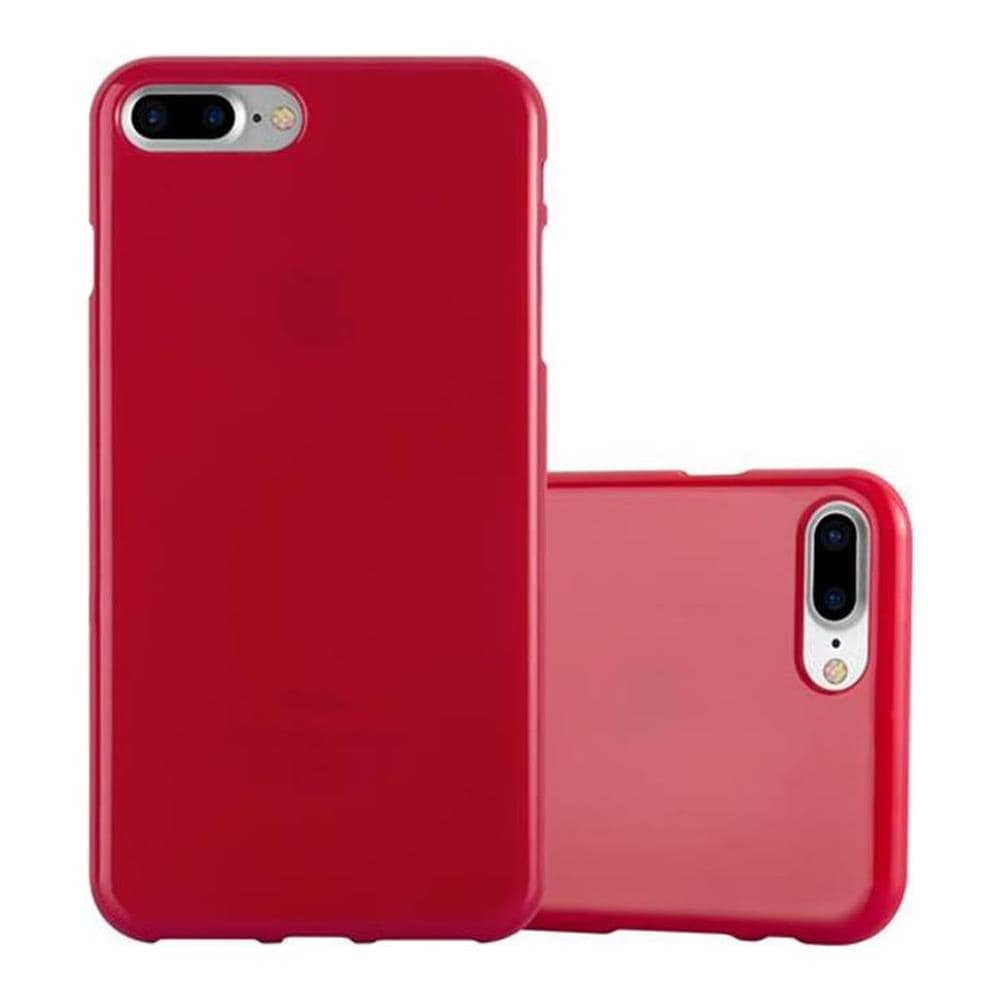 Custodia Compatibile Con Apple Iphone 8 Plus / Iphone 7 Plus / Iphone 7s Plus In Jelly Rosso - Coperchio Protettivo In Silicone Tpu Flessibile - Foto 1