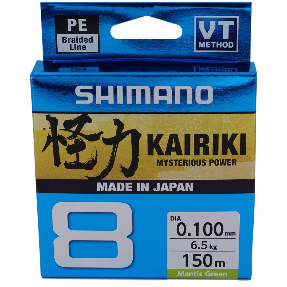 Kairiki 8, 150m, 0,2 Mm, 17,1 / 37,7lbs, Mantis Verde, 8x Intrecciato La Linea Di Pesca 59wpla58r05 - Foto 1