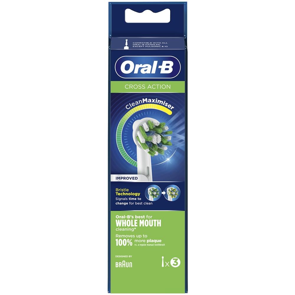 Oral-b Crossaction 80338444 Testina Per Spazzolino 3 Pezzi Bianco - Foto 4