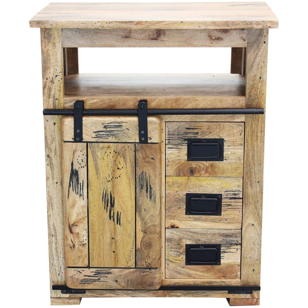 Beily - Mobiletto Legno Di Mango 3 Cassetti - Foto 2