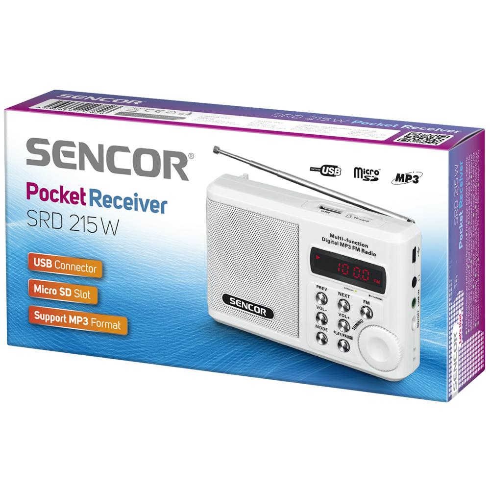 SRD 215 W, FM, 88 - 108 MHz, Analogico - Foto 1