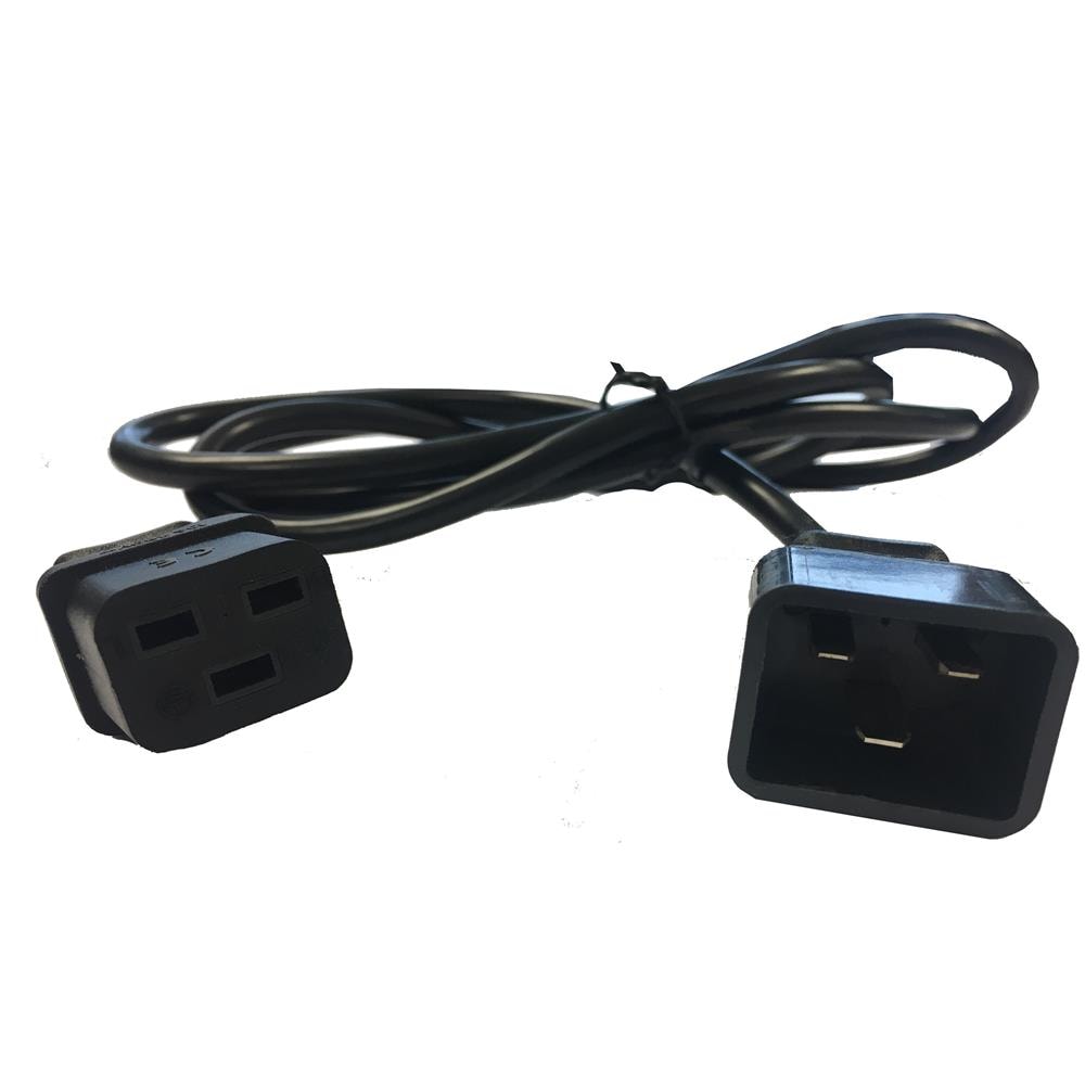 Cable Salida IEC Alimen C20 / C19 1.8 m 16A 1.8m Accoppiatore C20 Accoppiatore C19 Nero cavo di alimentazione - Foto 2