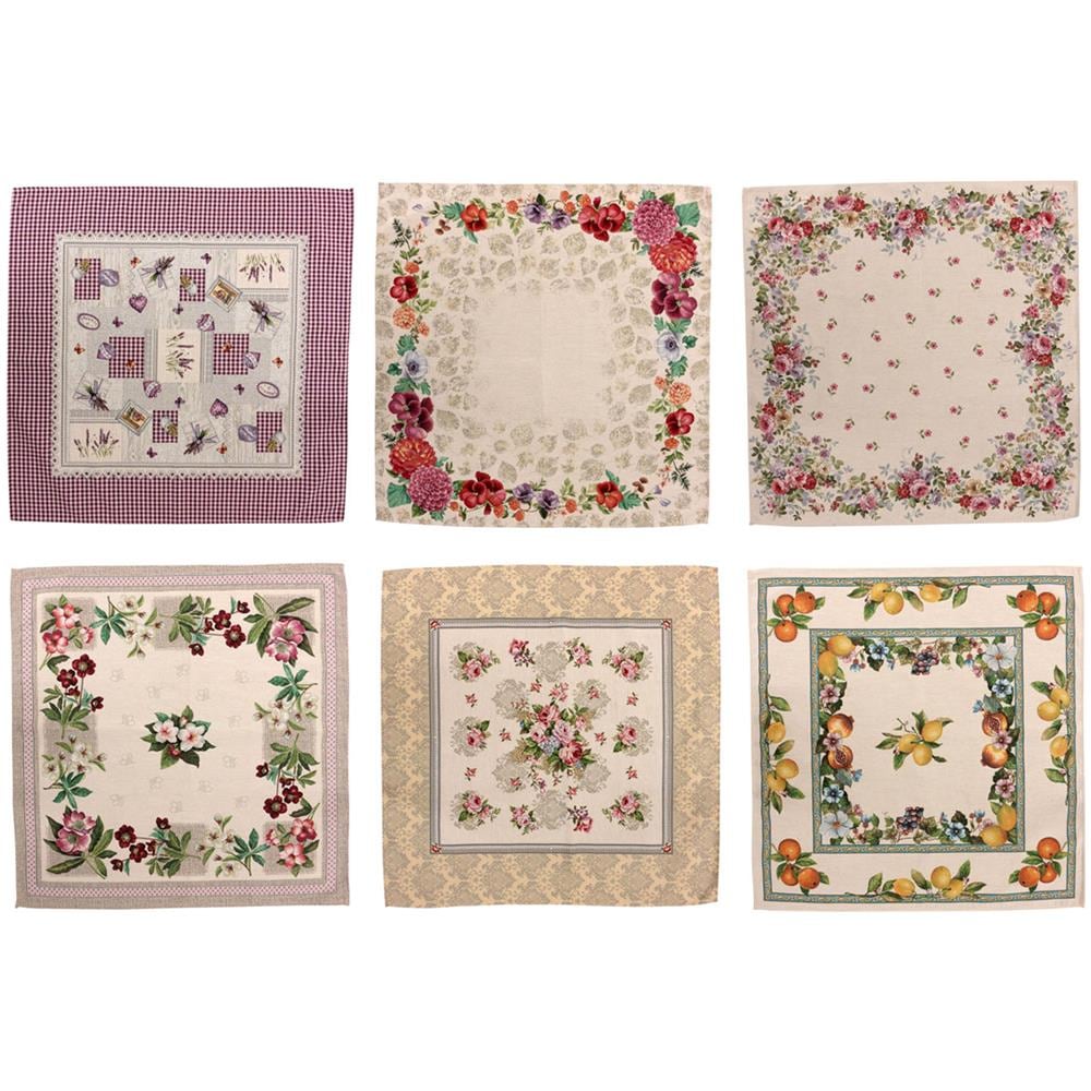 Tovaglia Centrino Runner Tavolo Fantasie Floreali In Gobelin Made Italy Centrino Ghirlanda Fiori - Foto 3