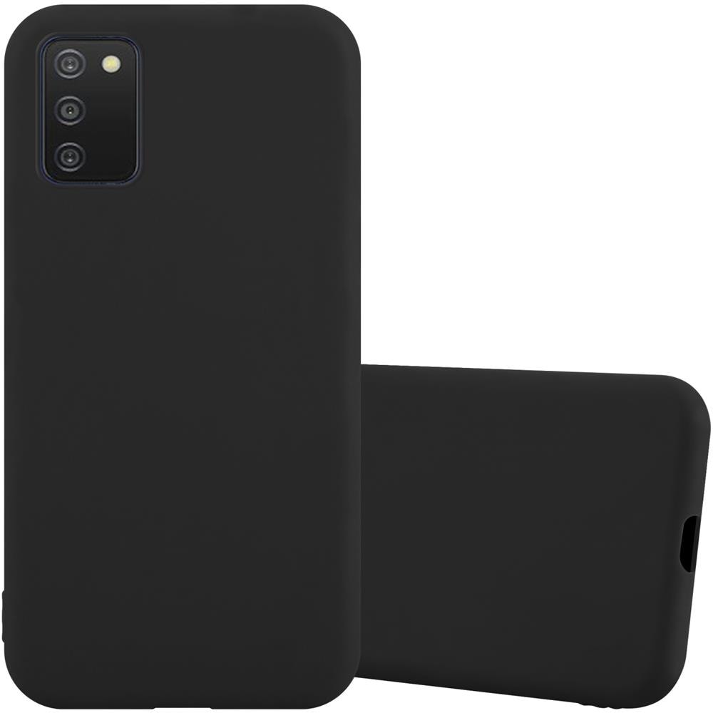 Custodia Compatibile Con Samsung Galaxy A03s In Candy Nero - Coperchio Protettivo In Silicone Tpu Flessibile - Foto 1