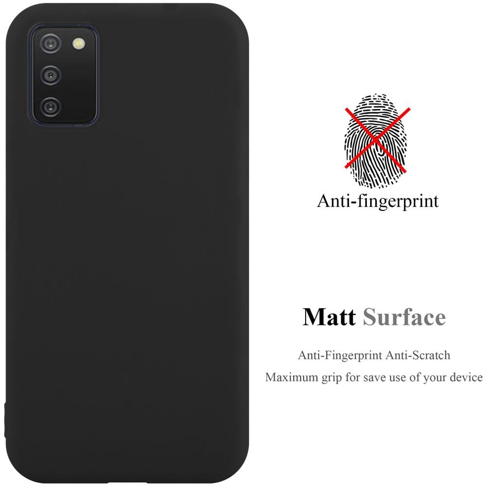 Custodia Compatibile Con Samsung Galaxy A03s In Candy Nero - Coperchio Protettivo In Silicone Tpu Flessibile - Foto 2