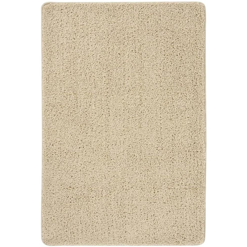 Tappeto Shaggy Crema 140x200 Cm Antiscivolo - Foto 1