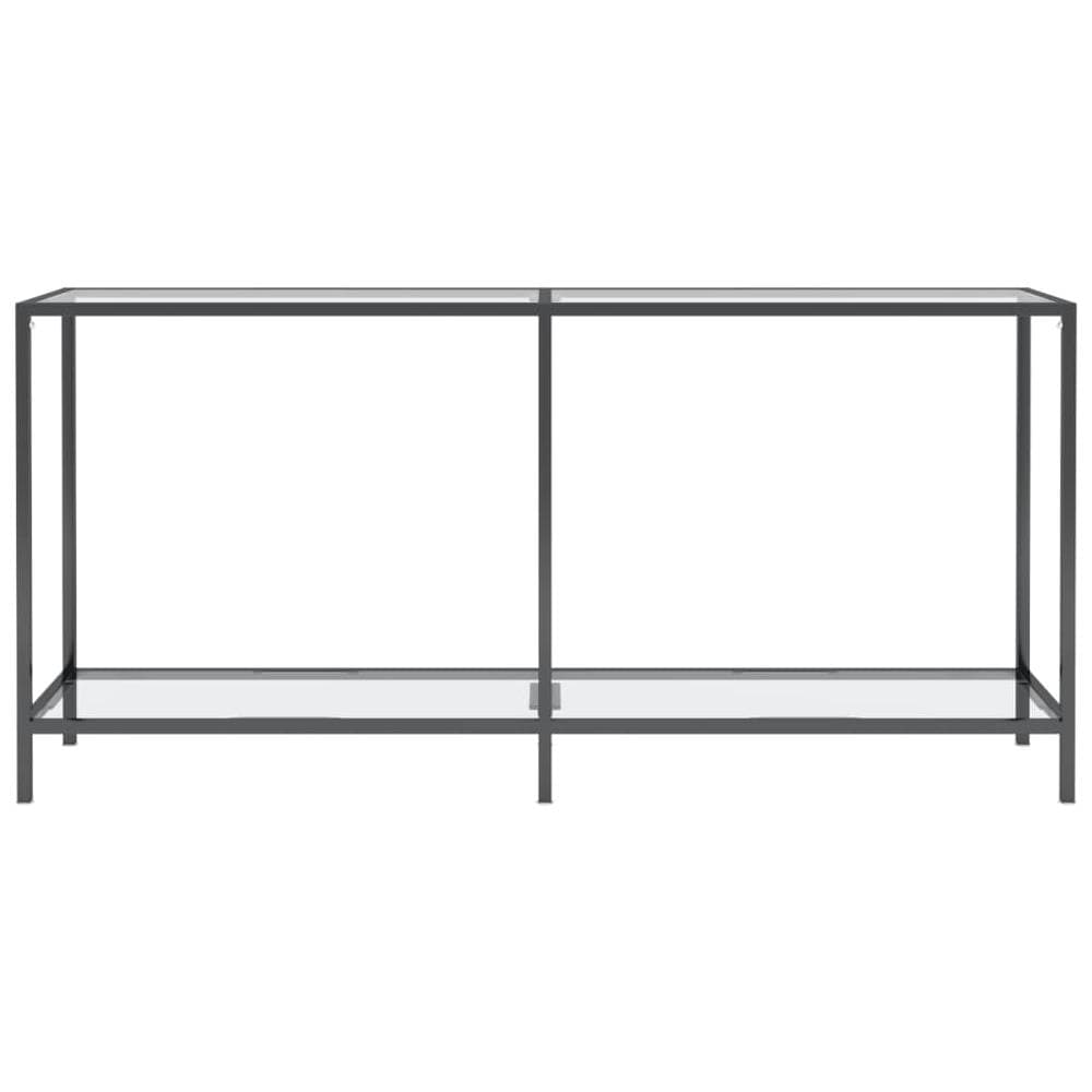 Tavolo Consolle Trasparente 160x35x75,5 Cm In Vetro Temperato - Foto 3