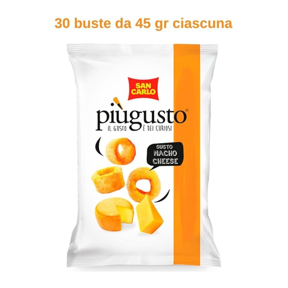 San Carlo Piu' Gusto Nacho Cheese 30 Buste Da 45 Gr - Foto 1