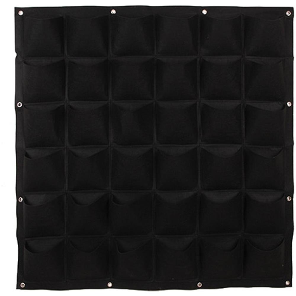Organizer Da Parete Ebeta Con 10 Tasche In Cotone E Lino, Bianco A Righe Blu, 35x60 Cm - 3