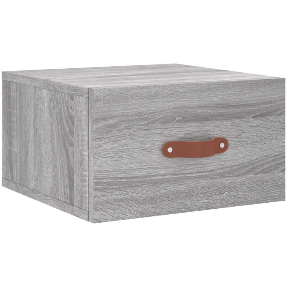 Comodino A Muro Grigio Sonoma 35x35x20 Cm - Foto 2