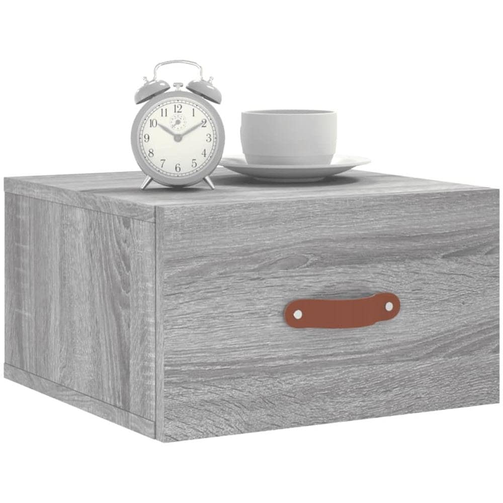 Comodino A Muro Grigio Sonoma 35x35x20 Cm - Foto 3