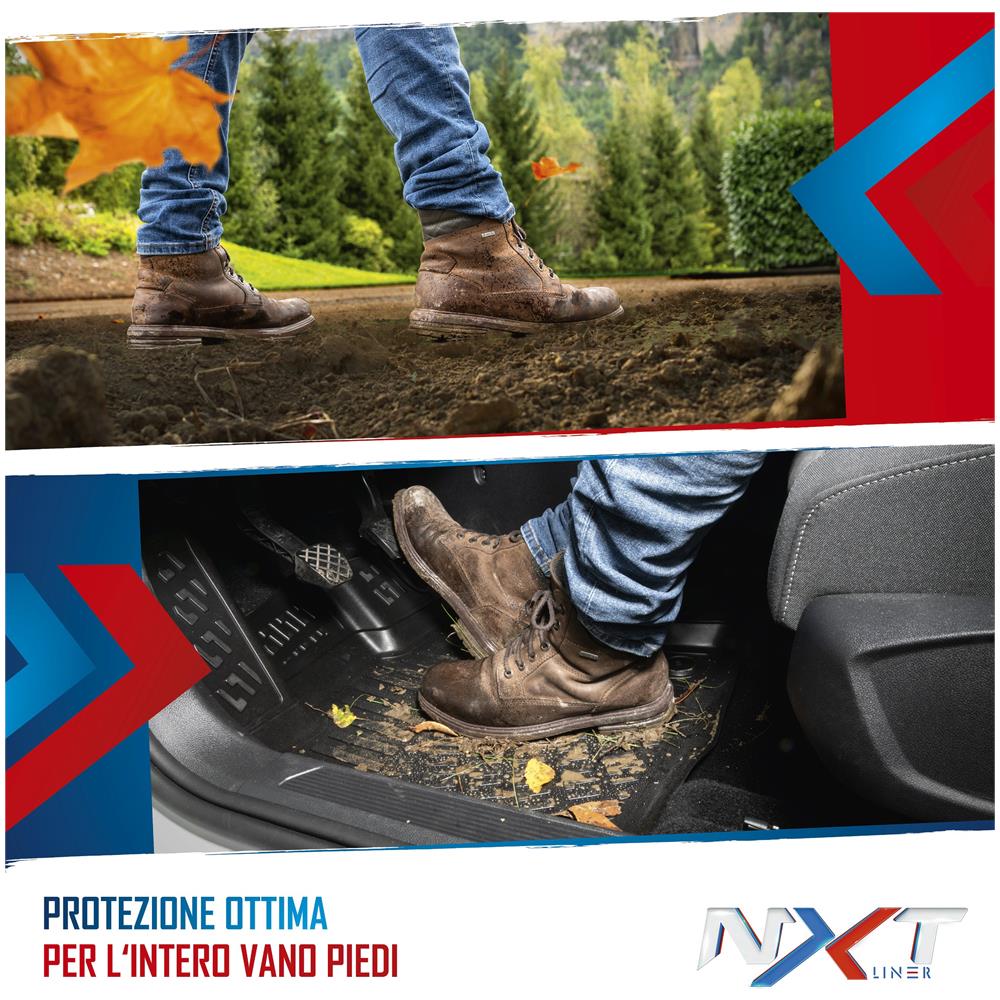 Tappetini In Gomma Per Auto Su Misura Nxt Per Vw Golf Viii (cd1) 07/2019-oggi, Vw Golf Viii Variant (cg5) 08/2020-oggi - Foto 2