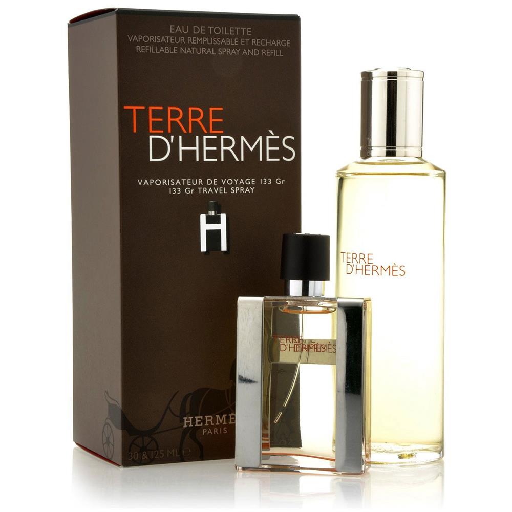 Terre D'Hermes 121 Gr Travel Spray Eau de Toilette 30 ml 125 ml profumo ricaricabile e ricarica - Foto 1
