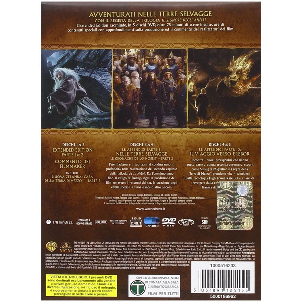 Lo Hobbit - La Desolazione Di Smaug (Extended Edition) (5 Dvd)  - Foto 2