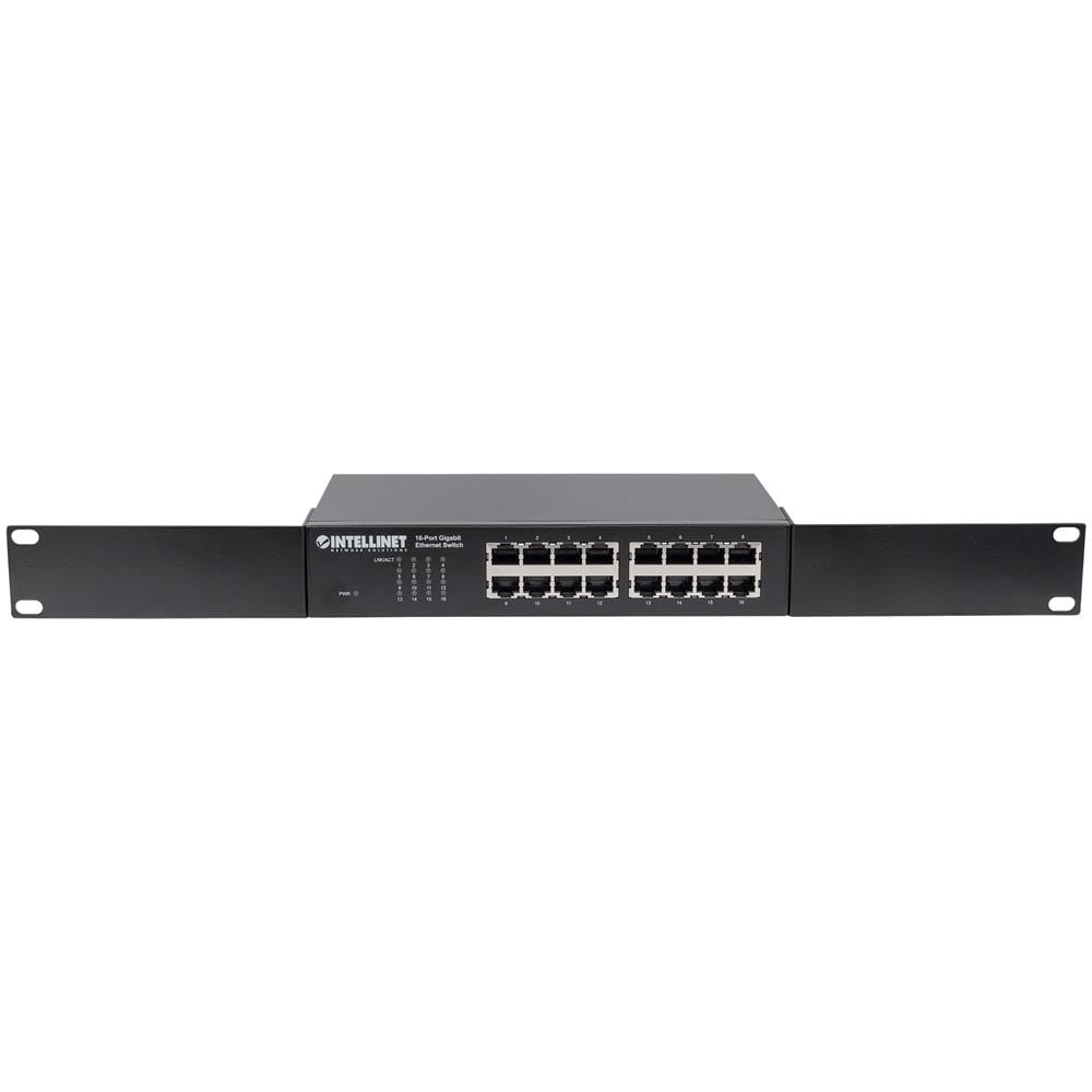 I-SWHUB GB-016 - Switch Ethernet 16 Porte Gigabit da Rack 19'' Nero - Foto 7