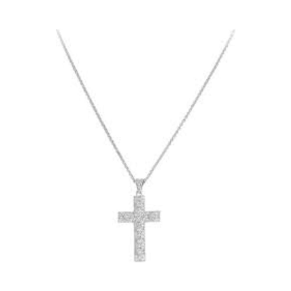 Collana In Argento 925 - Collezione Rosari - Colore Rodio - Misura Unica Collana Croce - Foto 2