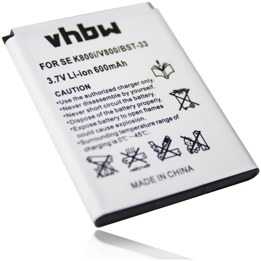 Li-ion Batteria 600mah (3.7v) Per Cellulari E Smartphone Sony-ericsson C702, C901 Greenheart, C903, F305, G502, G700 Sostituisce Bst-33. - Foto 1