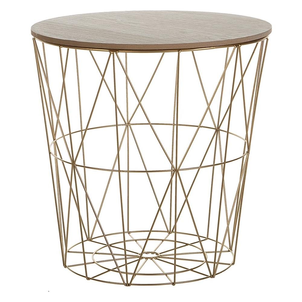 Tavolino Lanark Oro Con Contenitore - Foto 1