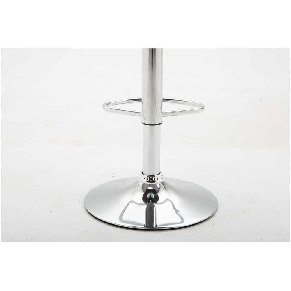 Set 2 Sgabelli Design Lana V2 I Coppia Sedie Alte Cucina Imbottite Girevoli E Regolabili 58-79CM Basso Schienale Bianco - Foto 1