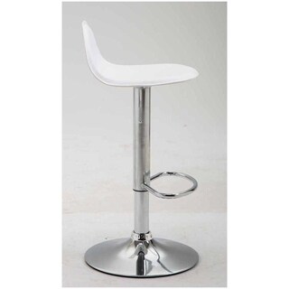 Set Di 2 Sgabelli Da Bar Girevoli E Regolabili In Altezza (58-79 Cm) - Similpelle Nera, Base Cromata Con Antiscivolo - Design Lana