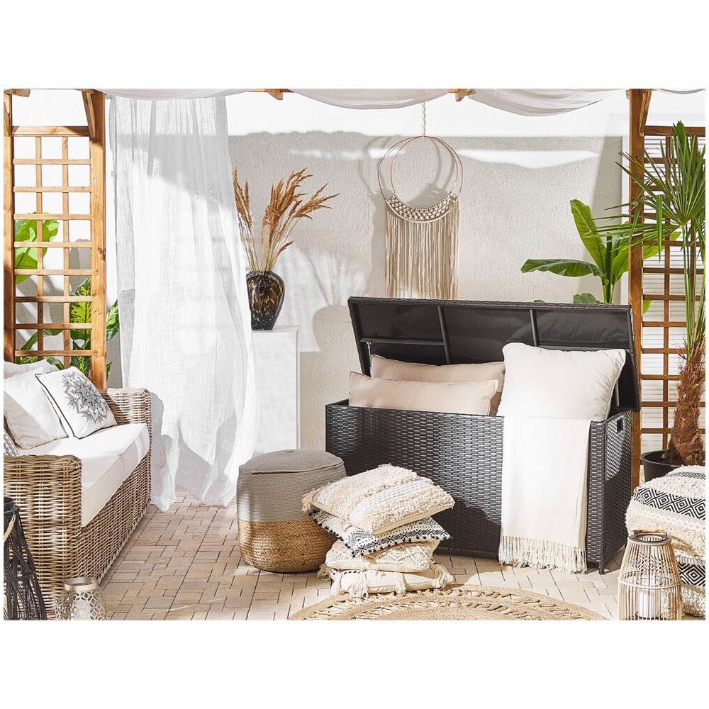 Bauletto In Rattan Marrone 126 X 46 Cm Modena - Foto 1