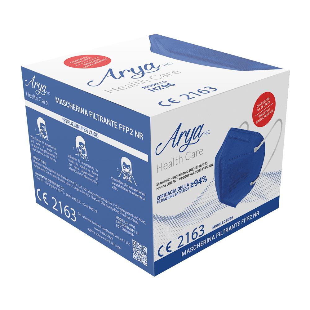 Mascherine Ffp2 Blu Certificate 25 Pezzi - Protettive E Filtranti - Colore Blu - Foto 2