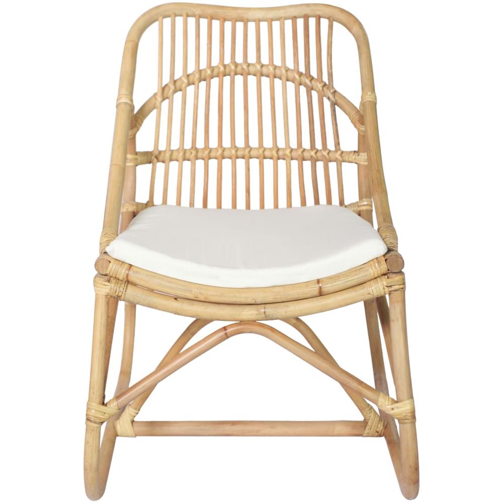 Sedia in Rattan e Lino 73 x 50 x 78 cm - Foto 2