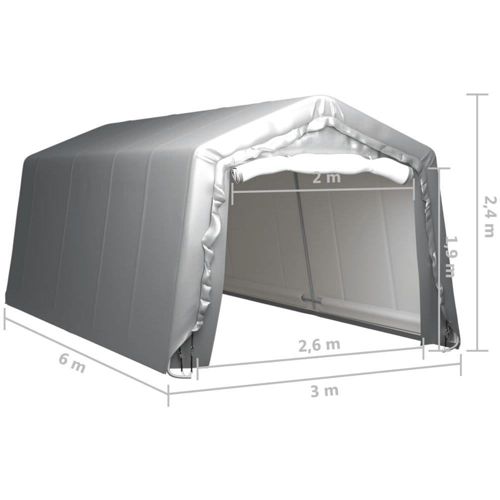 Tenda 300x600 cm Grigio Acciaio - Foto 2