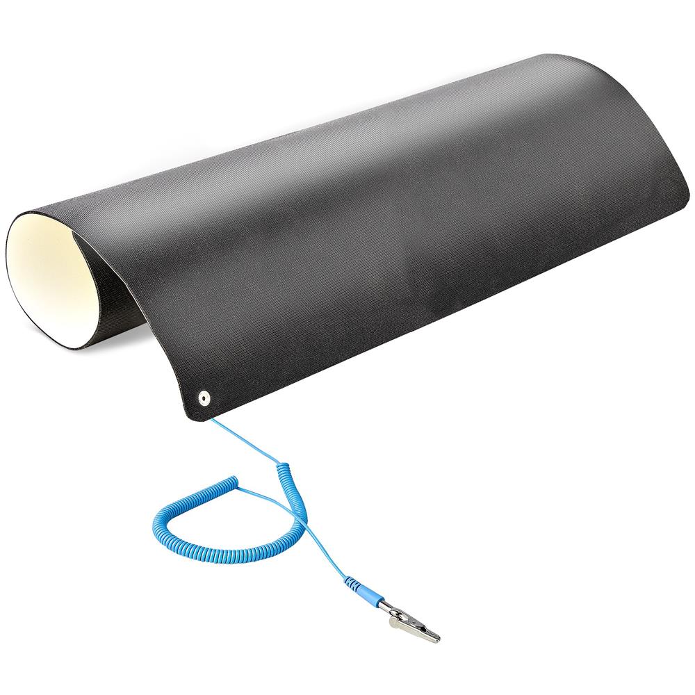 Tappeto Antistatico ESD per pavimento e banco di lavoro - Tappetino antistatico per riparazioni elettroniche con cavo di messa a terra rimovibile - ANSI /ESD S 4.1 - Flessibile - 60x120cm - Foto 2